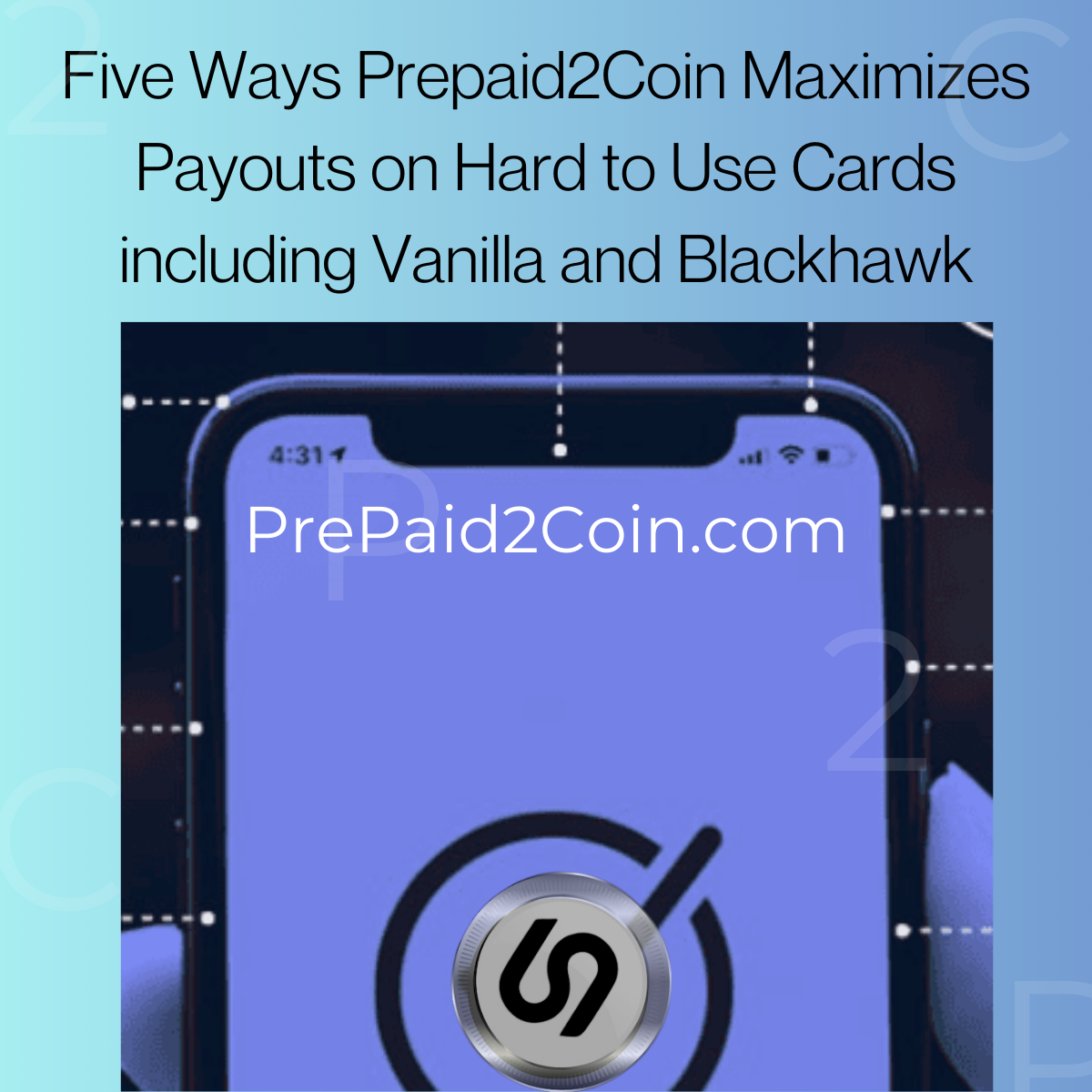 Thumbnail for Five Ways Prepaid2Coin Maximizes Payouts on Hard to Use Cards including Vanilla and Blackhawk